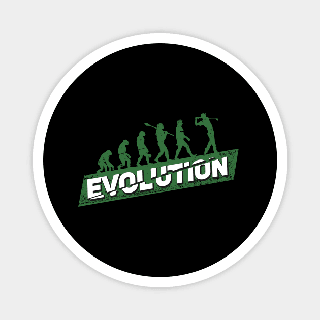 Golf Evolution Golfing Golfer Gift Magnet by Dolde08